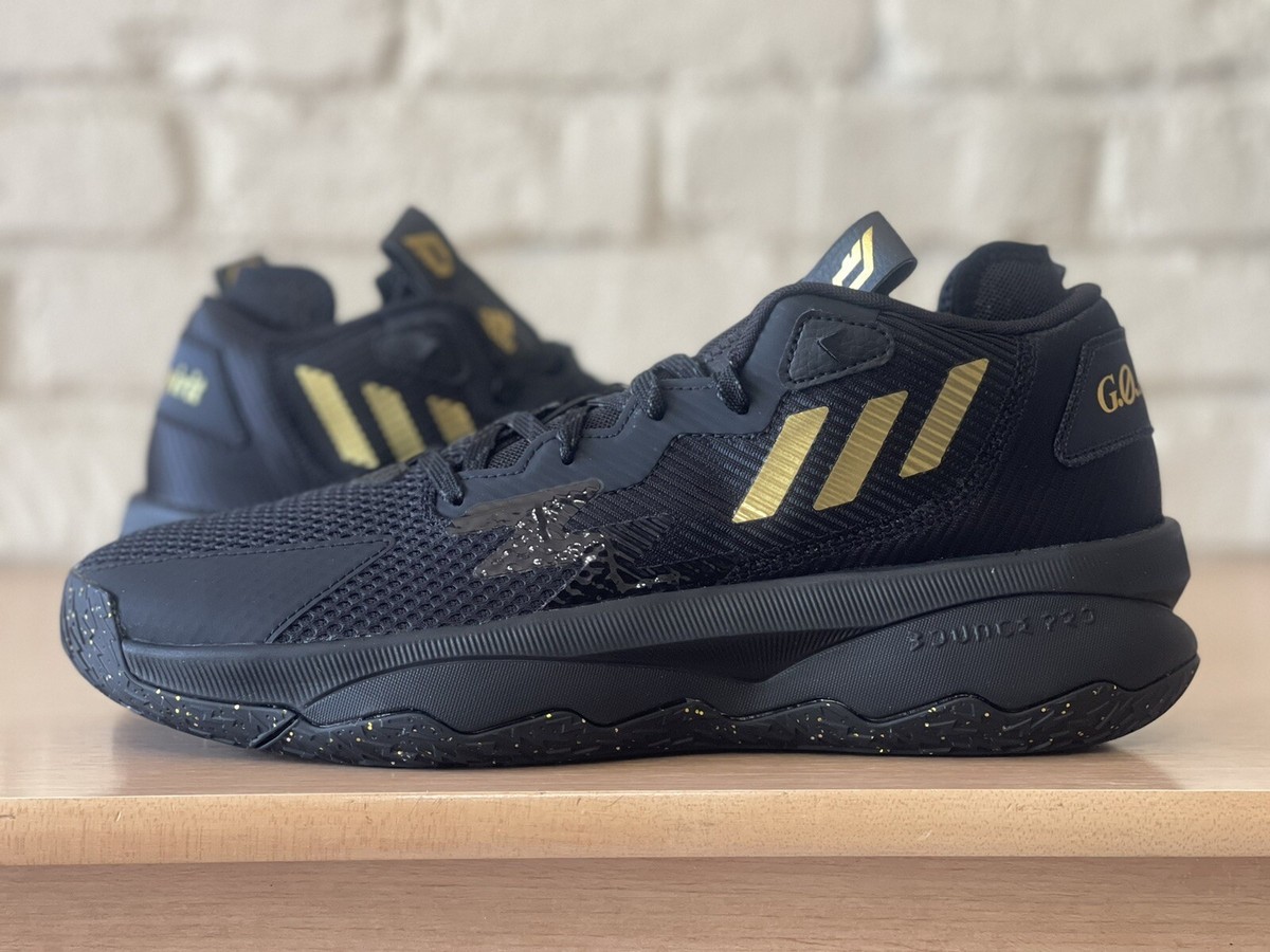 Adidas DAME 8 Damian Lillard Shoes Men's Size 12 Black Basketball