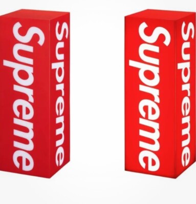 Supreme Box Logo Table Lamp FW23 & Magnetic Kickstand Light FW18