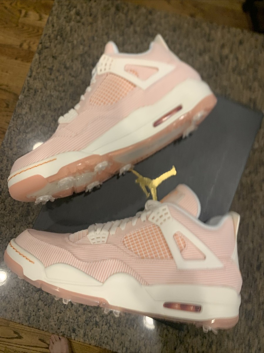 Jordan IV 4 Golf NRG Seersucker 2021 - Apricot - White Pink - Size