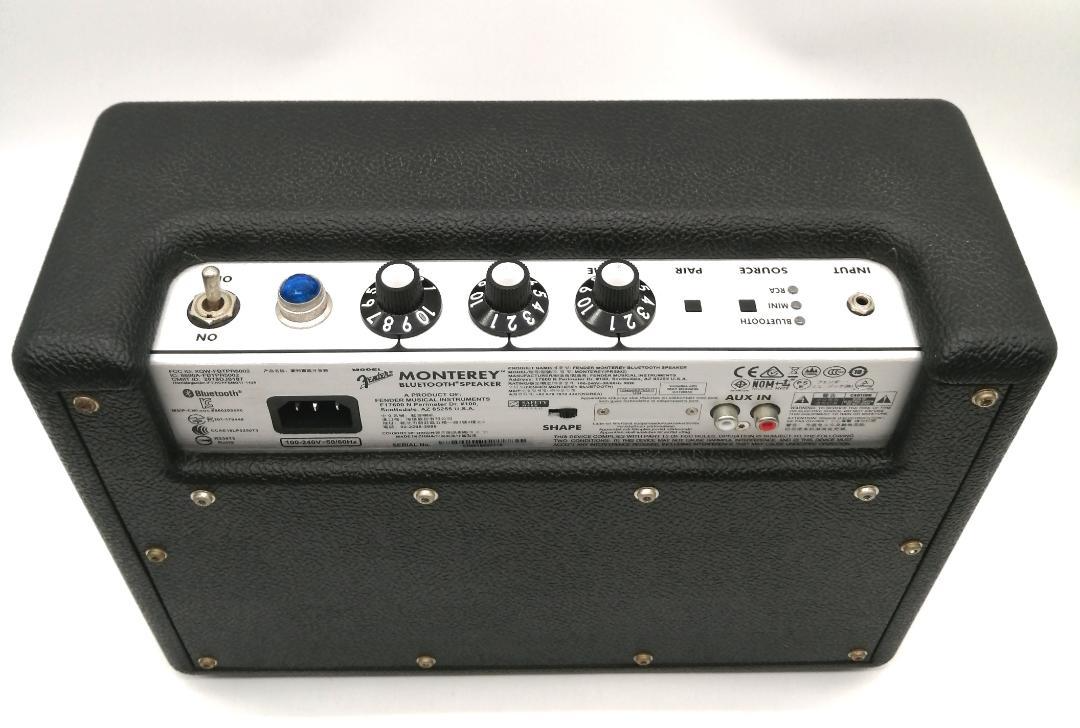 Fender Monterey Bluetooth Speaker Black Used Works w/Power Cord