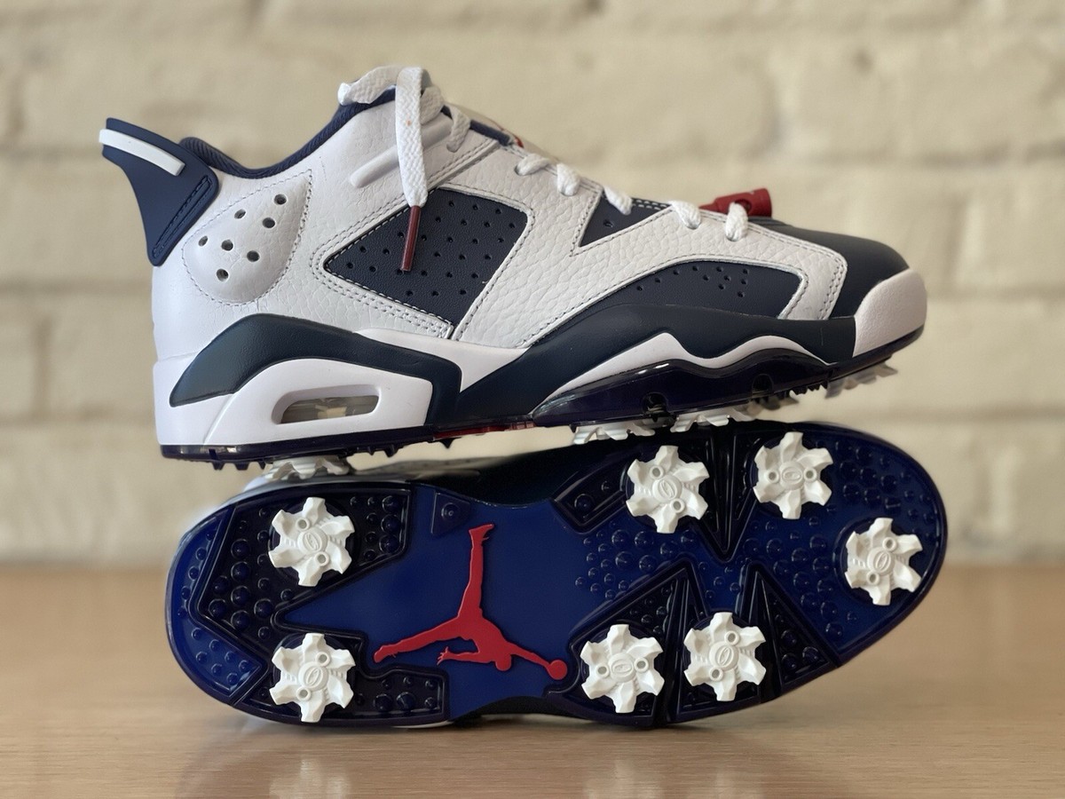 Nike Air Jordan 6 Retro G Golf Shoes White/Navy DV1376-101 Men