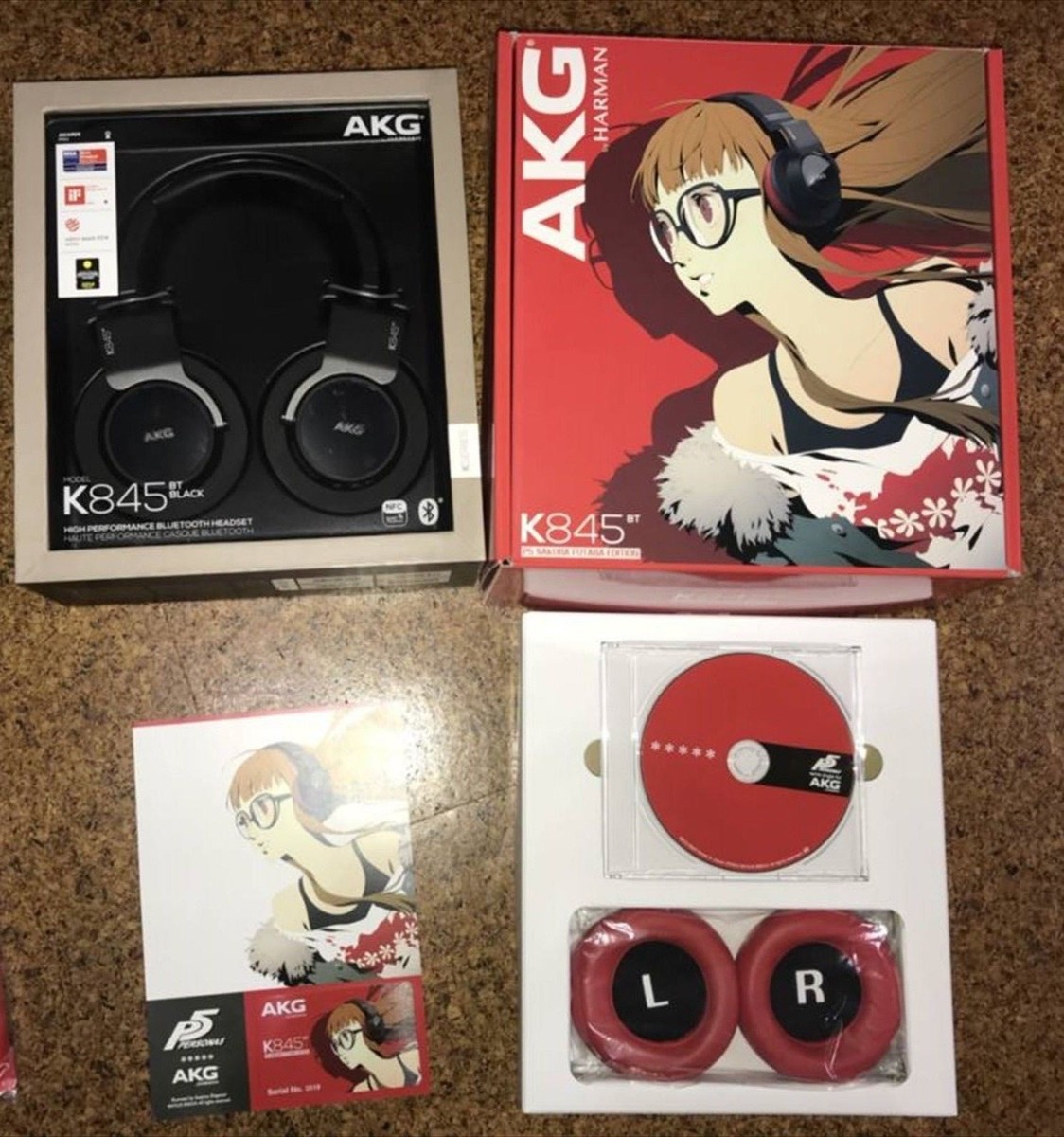 Persona 5 Wireless Headphone AKG K845BT P5 SAKURA FUTABA Edition