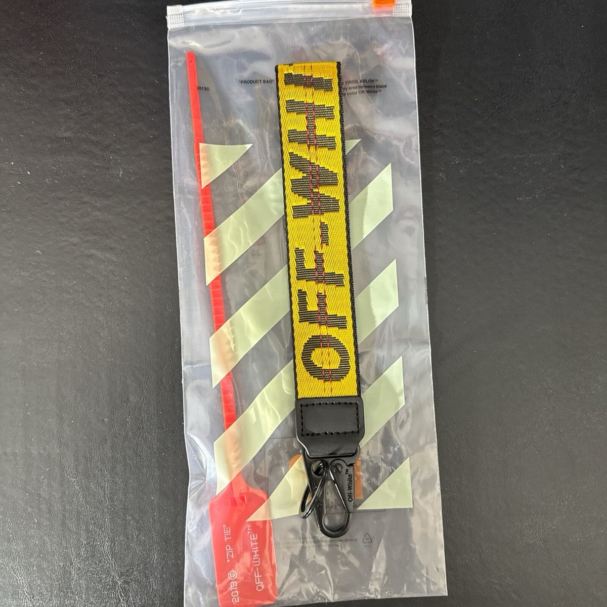 Off White Industrial Keychain Yellow. SAME DAY SHIPPING ✓ | eBay