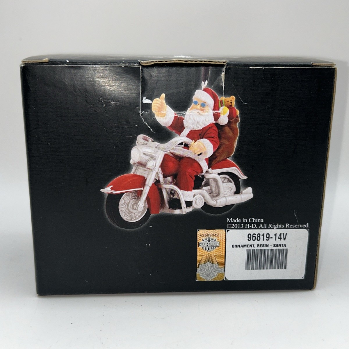 Harley Davidson Ornament Resin Santa 2013 96819-14V New In Box