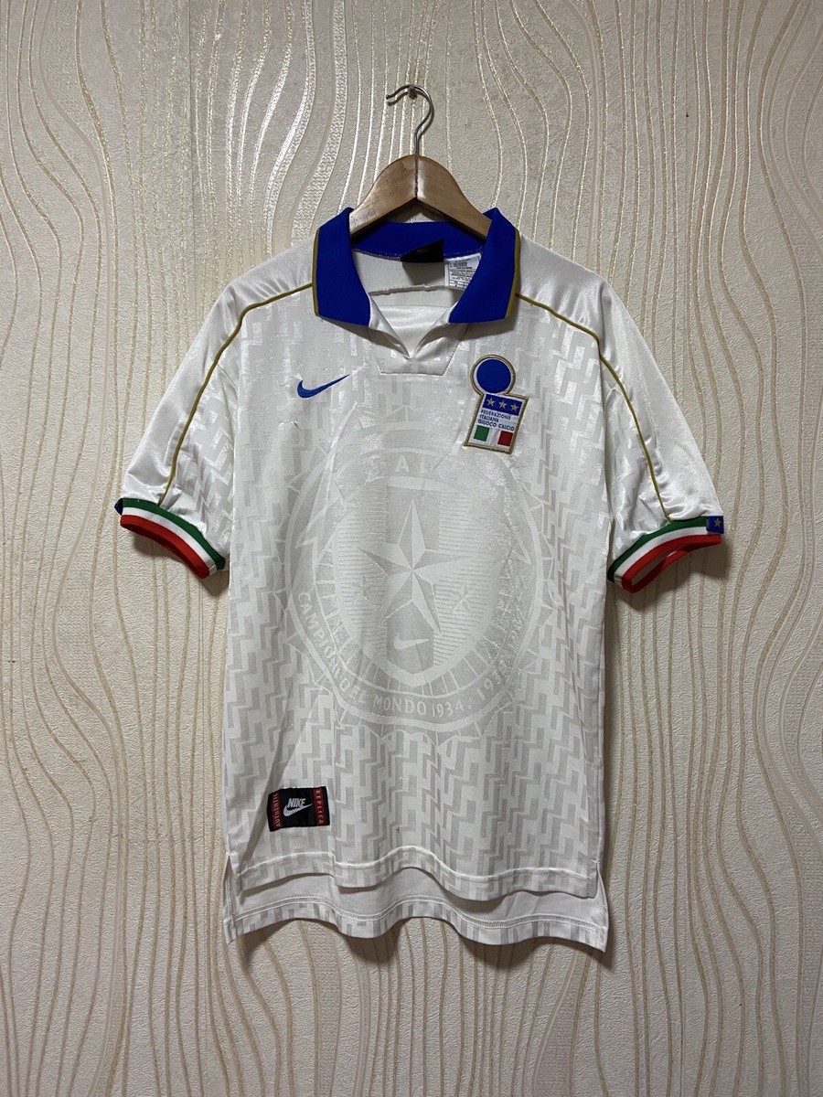 ITALY 1995 1996 AWAY FOOTBALL SHIRT SOCCER JERSEY NIKE sz M MEN