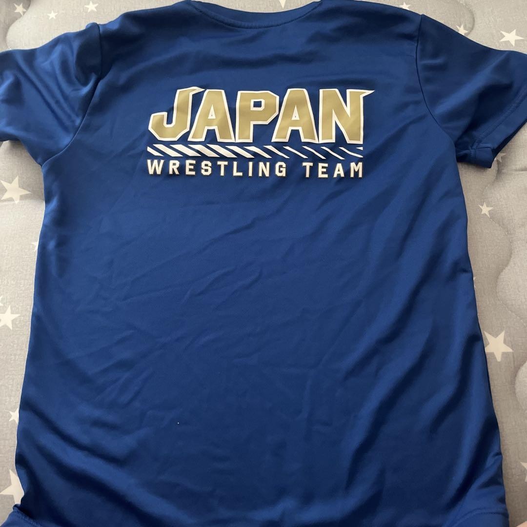 ASICS Wrestling Japan National Team T-Shirt Blue M JPN Wrestling