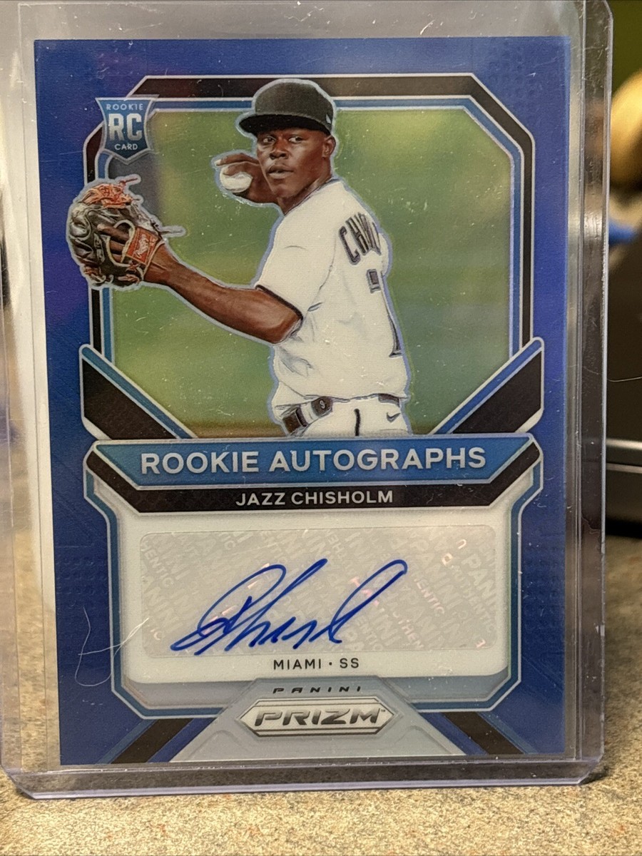 2021 Panini Prizm Rookie Auto Blue Prizm /50 Jazz Chisholm #RA-JZ