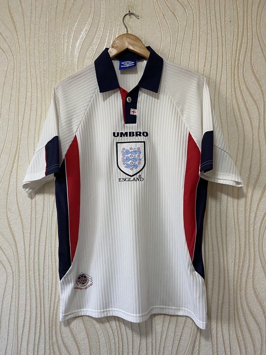 ENGLAND 1997 1998 HOME FOOTBALL SHIRT SOCCER JERSEY UMBRO sz L