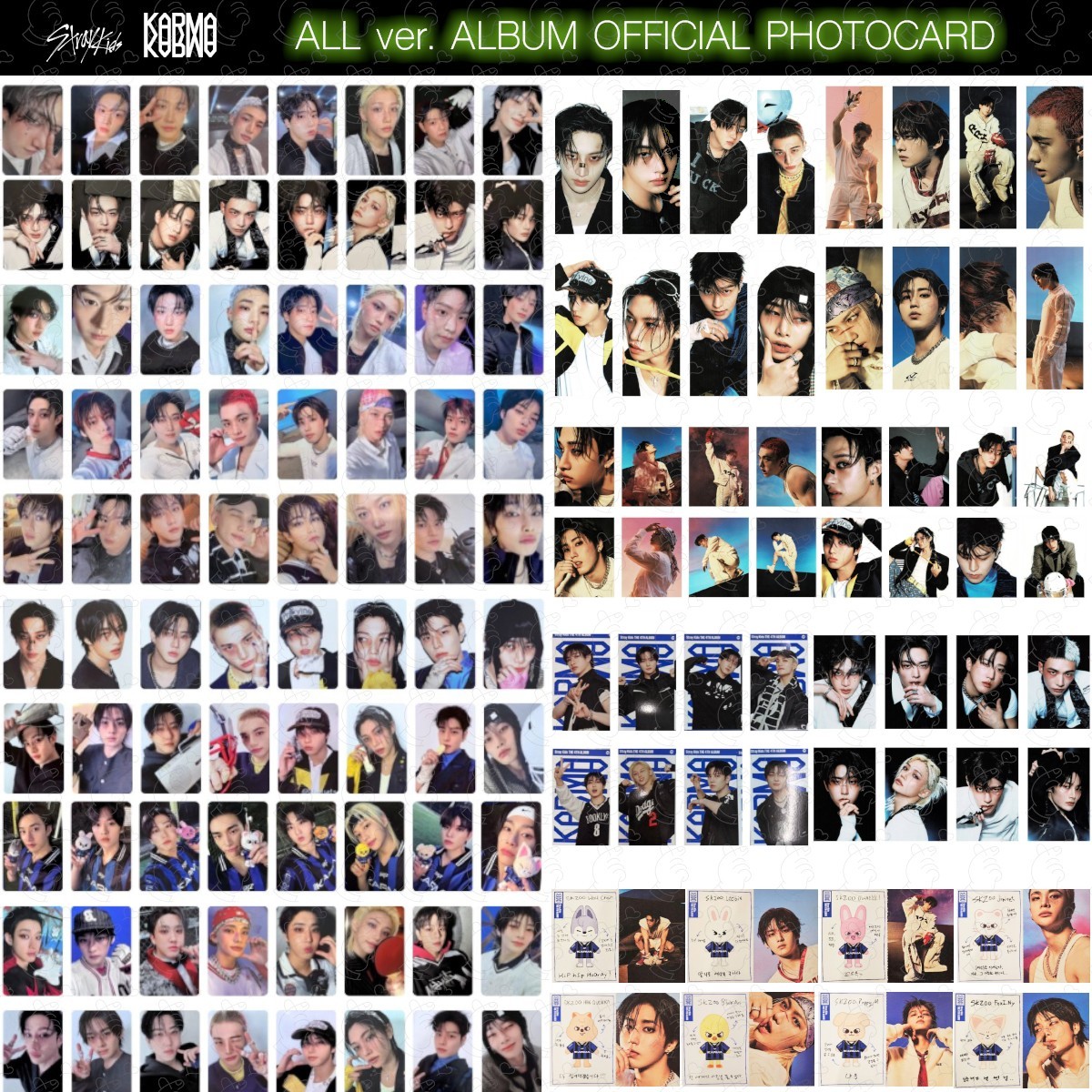 STRAY KIDS KARMA ALL ALBUM PHOTOCARD LIMITED CEREMONY HOORAY