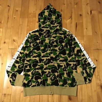BAPE STA TAPE FULL ZIP HOODIE ABC camo green A Bathing Ape Size XL