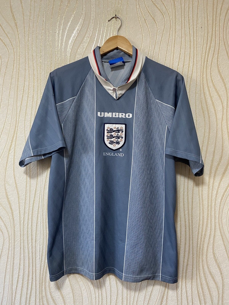 ENGLAND 1996 1997 AWAY FOOTBALL SHIRT SOCCER JERSEY UMBRO sz L MEN