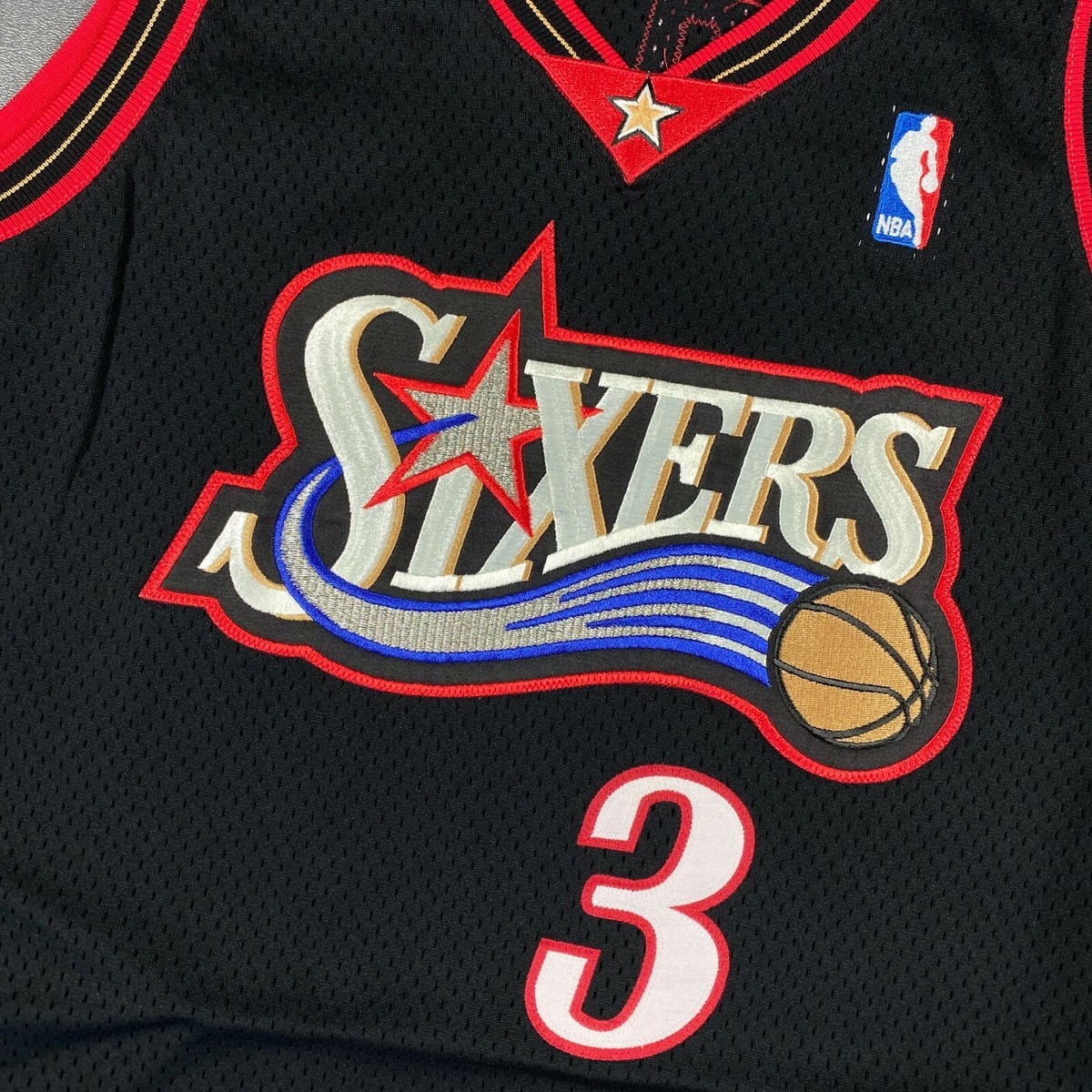 100% Authentic Allen Iverson Vintage Champion 99 00 76ers Game Pro