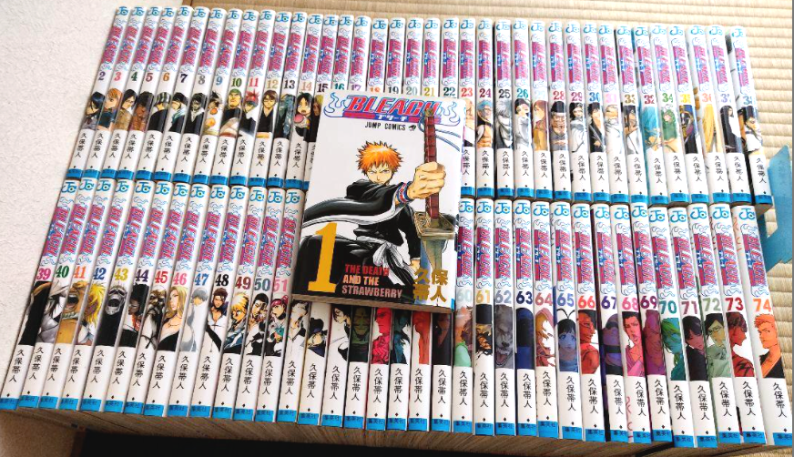 BLEACH vol.1-74 manga Complete set Shonen Jump comics Language