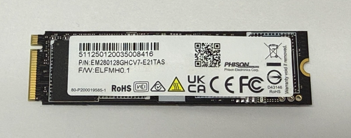 PHISON 128GB M.2 2280 PCIe NVMe SSD EM280128GHCV7 | eBay