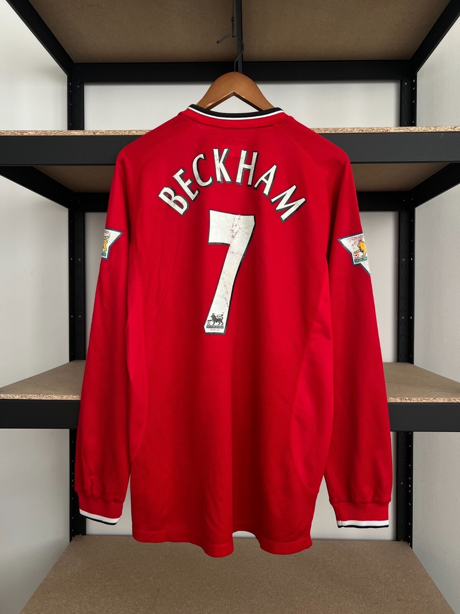 Umbro Manchester United #7 Beckham 2000 2001 2002 Football Soccer
