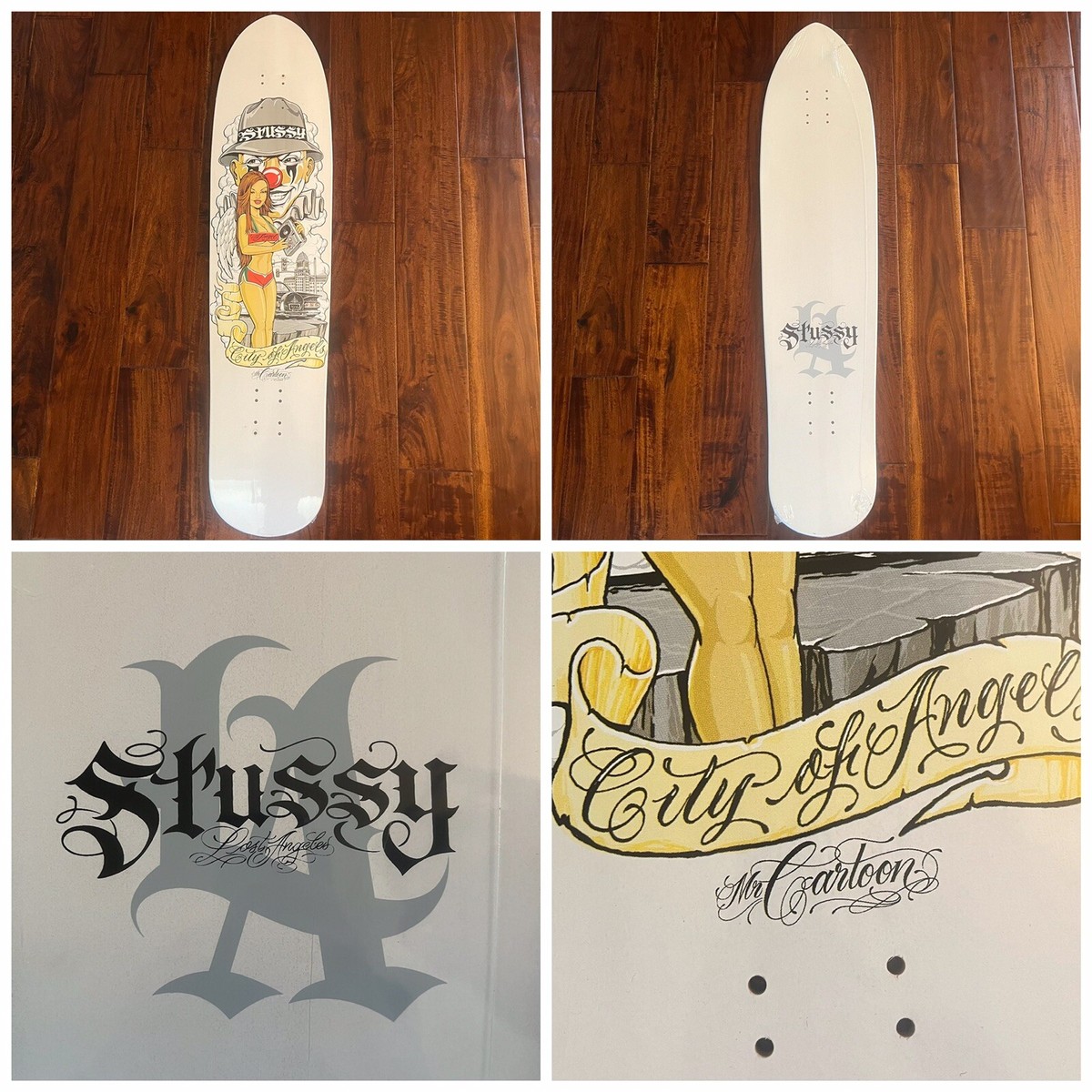 Vintage Stussy x Mister Cartoon Los Angeles Lowrider Longboard