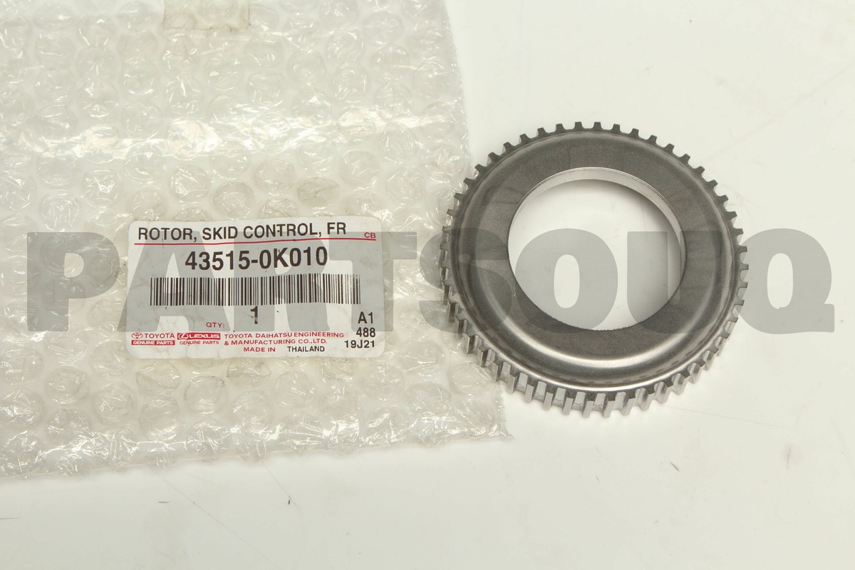 435150K010 Genuine Toyota ROTOR, SKID CONTROL, FRONT 43515-0K010