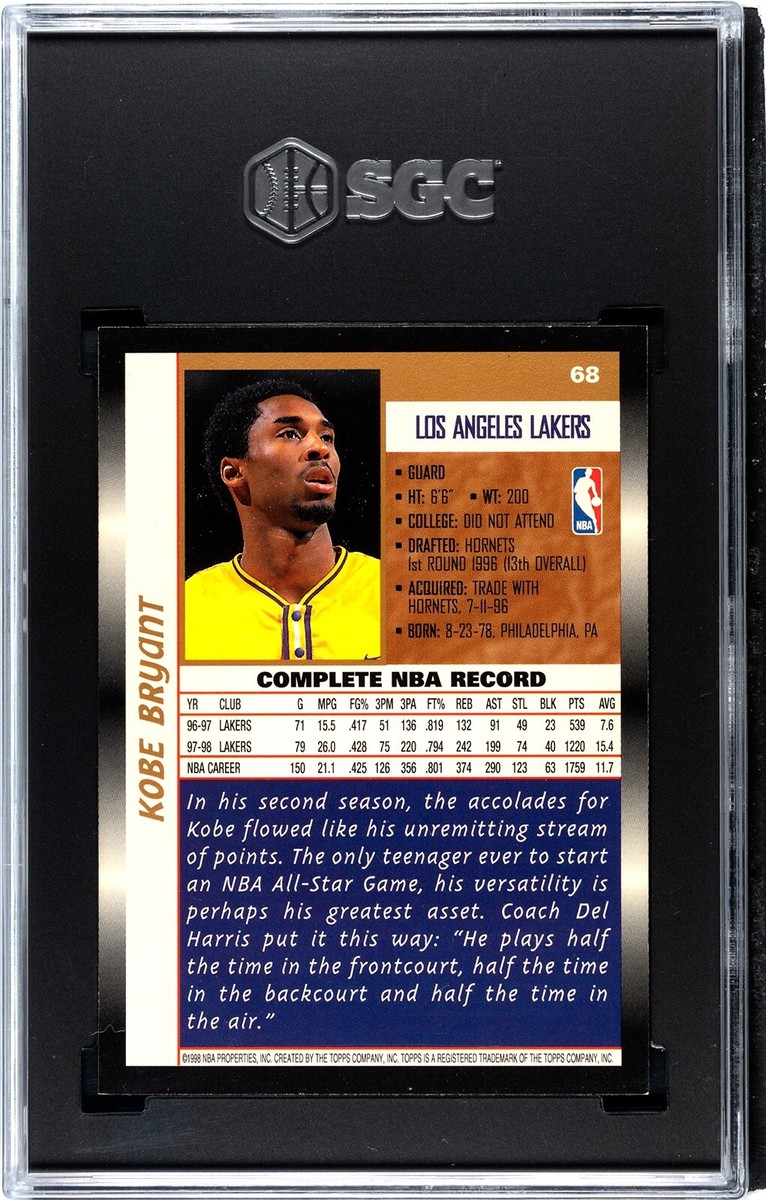 その他 1998-99 Topps Cornerstones Kobe #C9 その他 1998-99 Topps