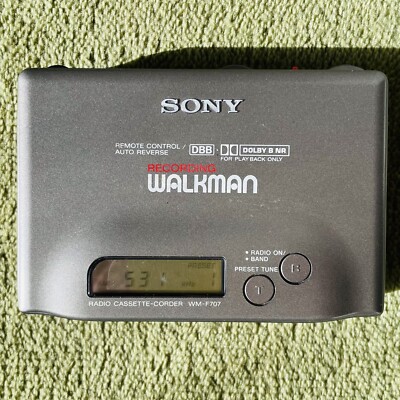 Sony WM-F707 Walkman Portable Cassette Recorder Player Silver With
