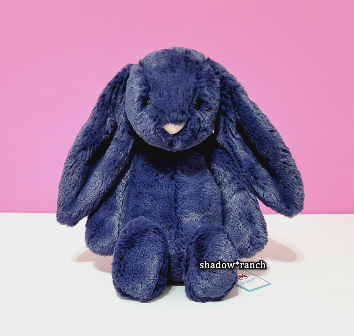 Jellycat BASHFUL NAVY Blue BUNNY - Medium 12