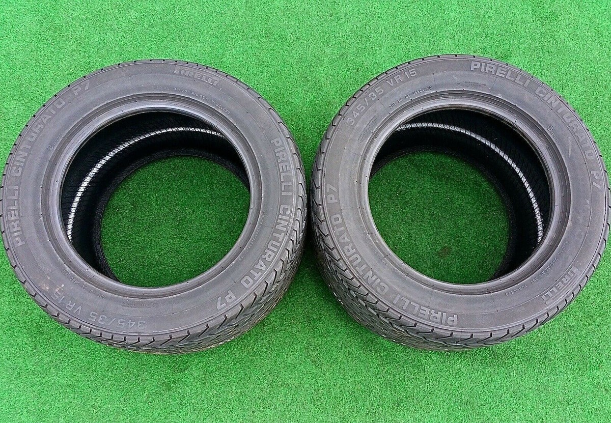 345/35R15 Pirelli Cinturato P7 Tires Pair TWO 2 345/35ZR15