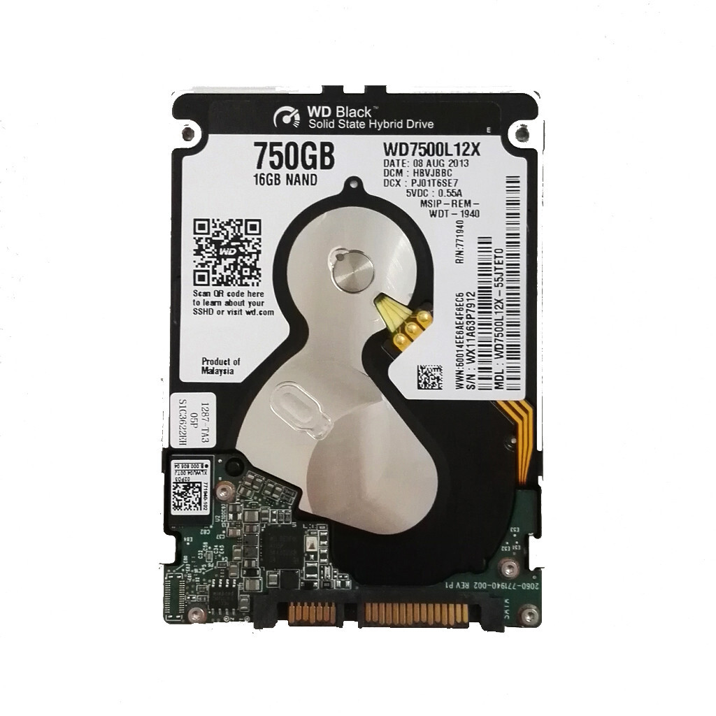 Western Digital WD7500L12X 750GB SSHD 16GB NAND 2.5