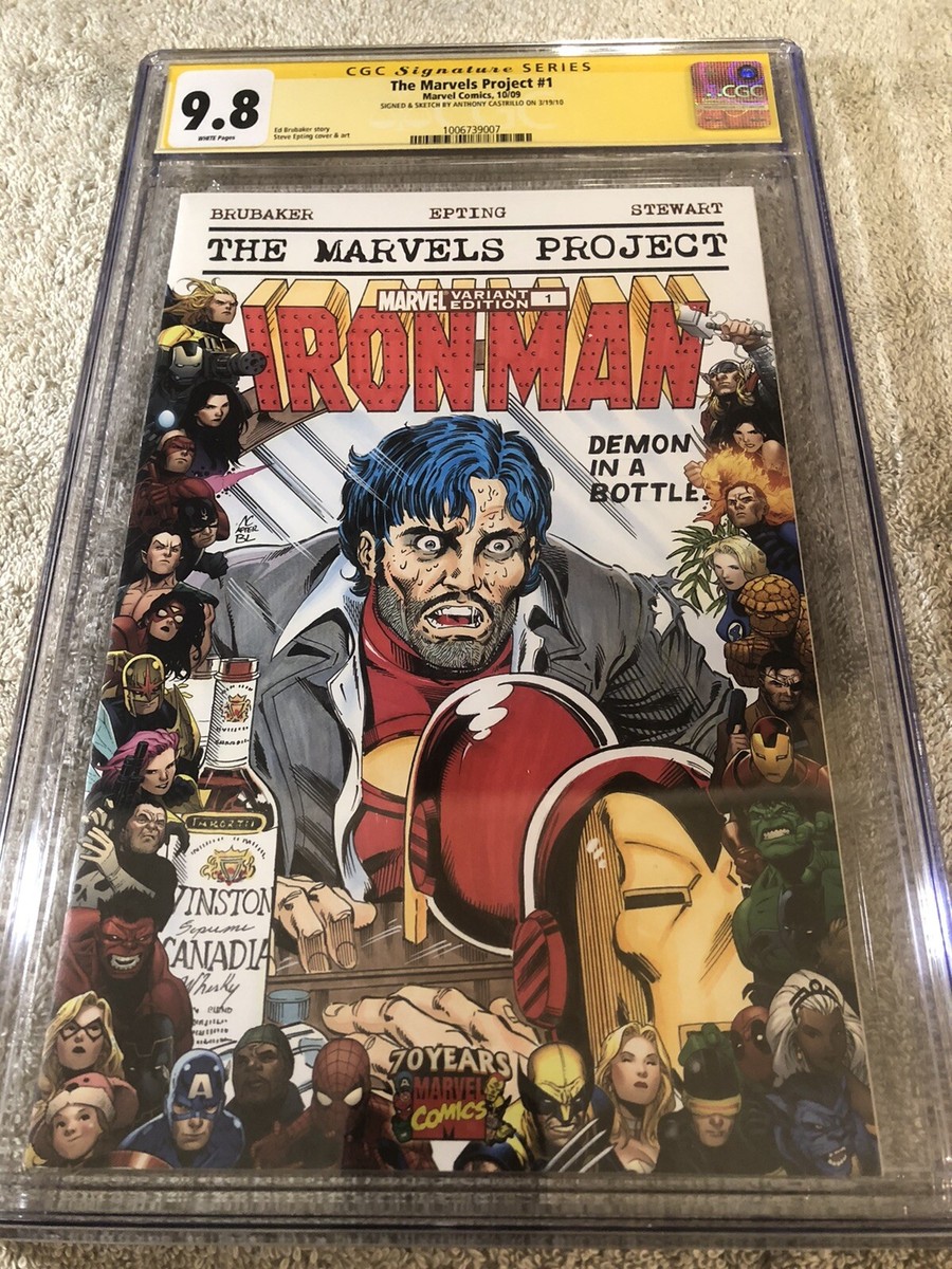 Invincible IRON MAN 1 CGC SS 9.8 Issue 128 Demon in a Bottle