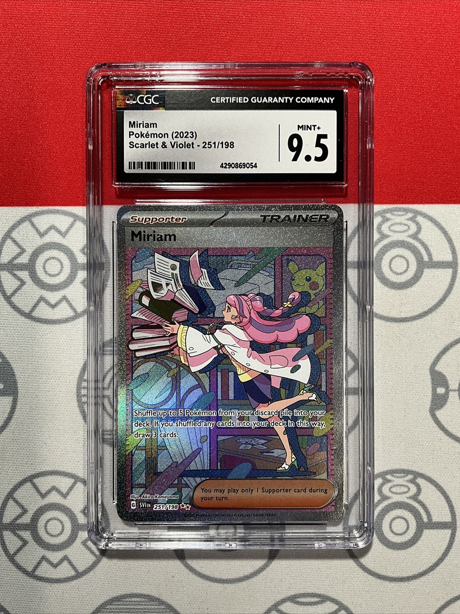 NEW CGC 9.5 MINT+ 2023 Pokemon Scarlet & Violet Miriam #251/198