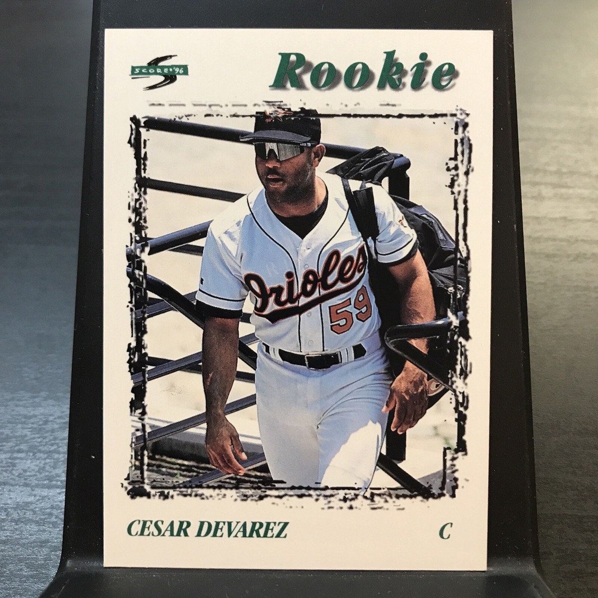 1996 Score Rookie Baseball Card #264 Cesar Devarez Baltimore