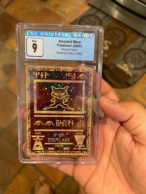 ANCIENT MEW Holo Rare Movie Promo Pokemon Card CGC 9 MINT | eBay