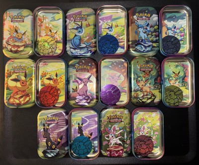 CHOOSE YOUR TIN* Prismatic Evolutions Empty Mini Tin EMPTY (Plus