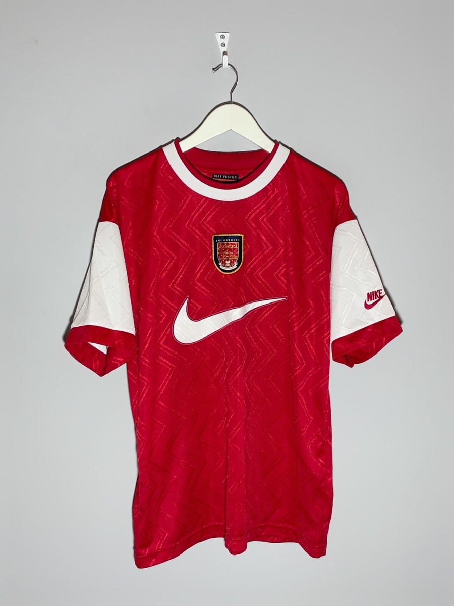 Arsenal FC Nike Vintage 90's Centre Logo Swoosh Football Shirt