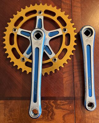 OLD SCHOOL BMX TAKAGI TOURNEY 165 Blue BMX 3 Peice Crank, 44T