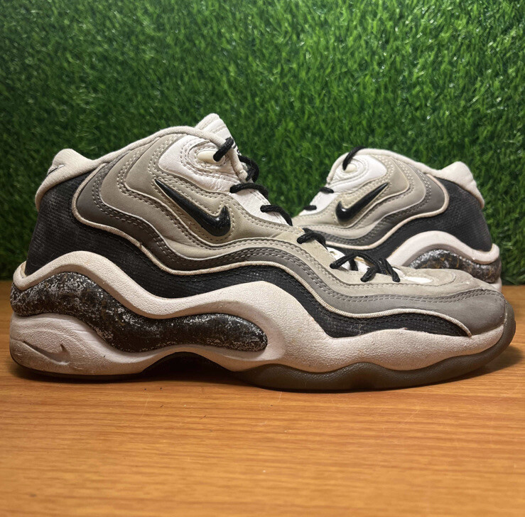 Nike Air Zoom Flight 96 Black Metallic Silver Vintage Size 9