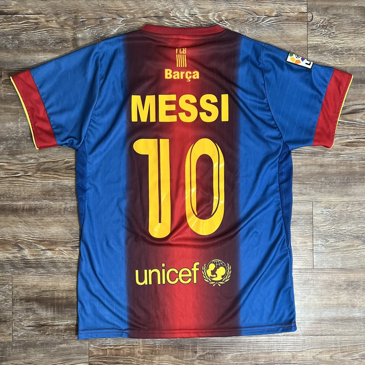 F.C. Barcelona Qatar Foundation FCB Unicef Messi #10 Stitched