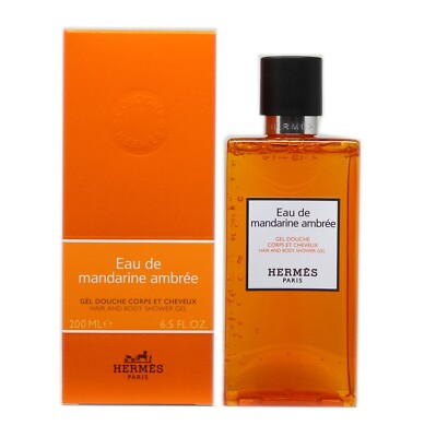 HERMES EAU DE MANDARINE AMBREE HAIR AND BODY SHOWER GEL 200 ML/6.5