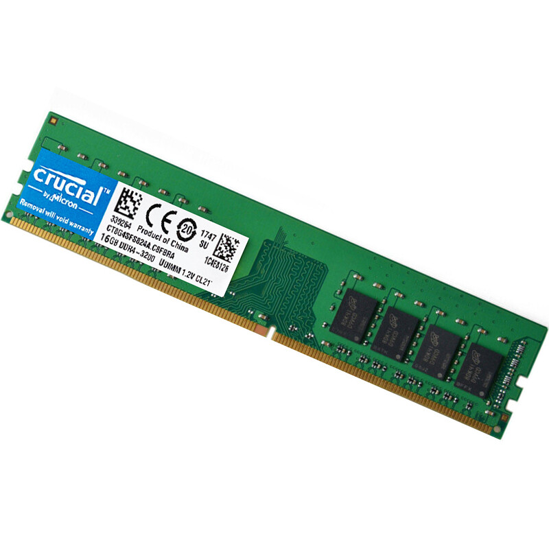 Crucial DDR4 16GB 3200Mhz PC4-25600 288pins Desktop Memory Dimm