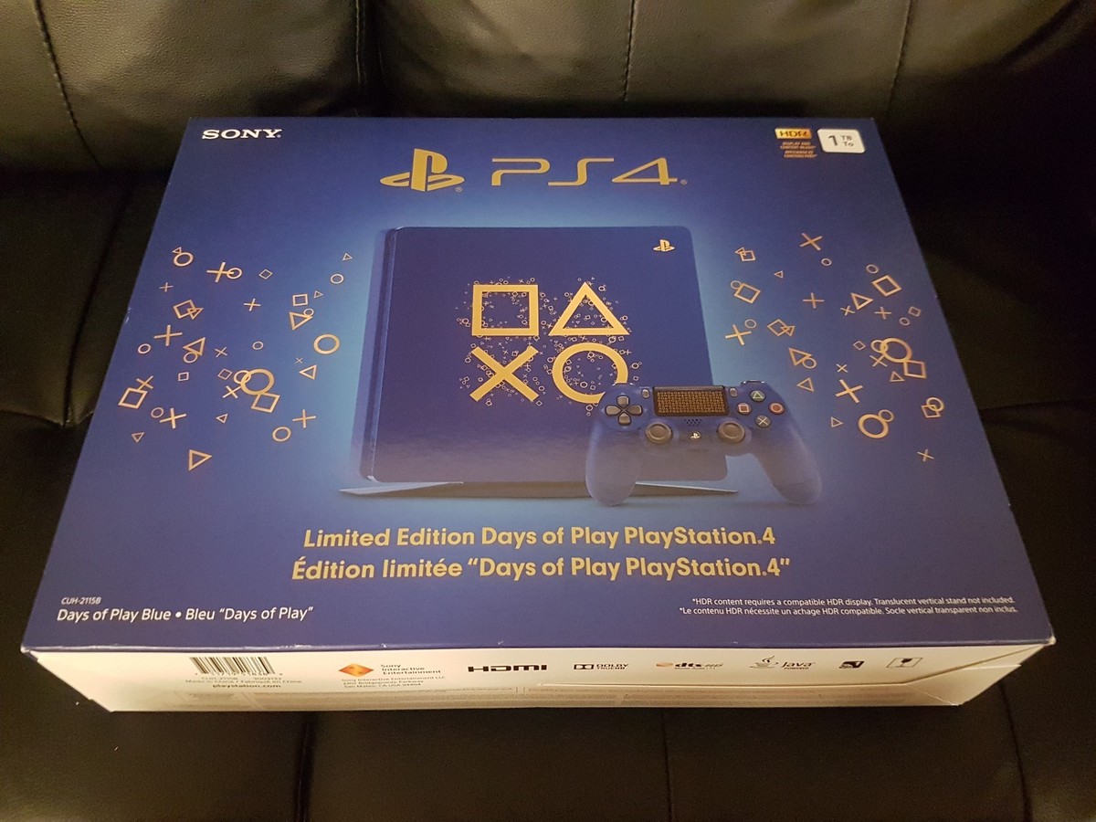 Sony PlayStation 4 Days Of Play Limited Edition 1TB Blue Console