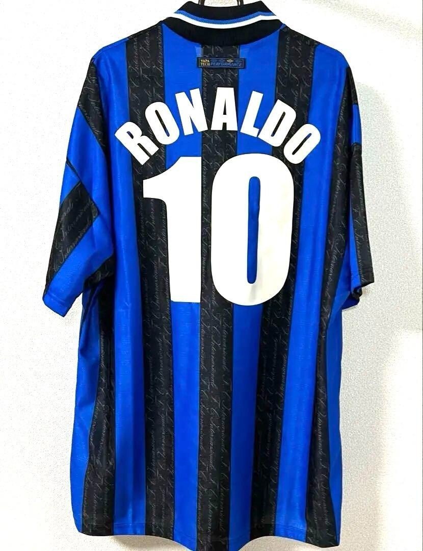 Ronaldo 10 XL INTER MILAN 1997 1998 Home Maglia Shirt Umbro Brazil