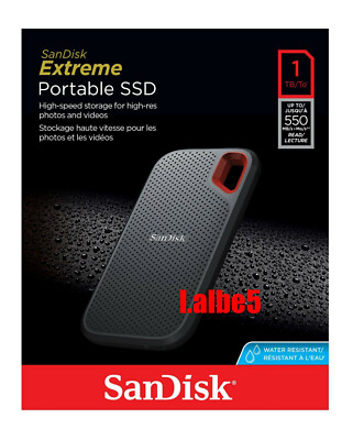 Sandisk Extreme 1TB Portable SSD Solid State Drive Type-C SDSSDE60