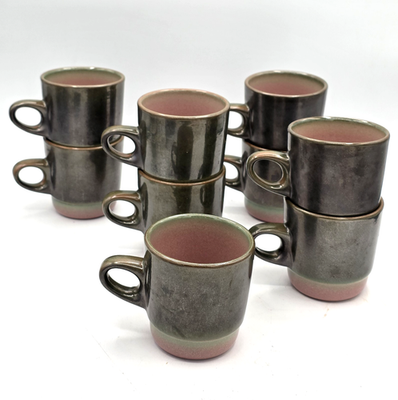 Vintage Heath Ceramics Stacking Mugs #205. Set Of 6 Cups | eBay