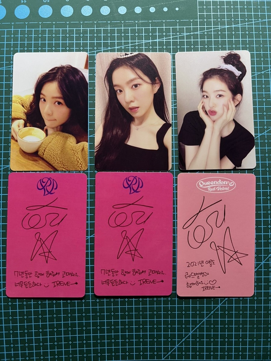 Irene photocard Queendom latte milk tea fan made card photobook