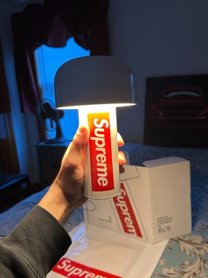 SUPREME FLOS BELLHOP LAMP (WHITE) SS21 BEADED CURTAIN GLASS WORLD