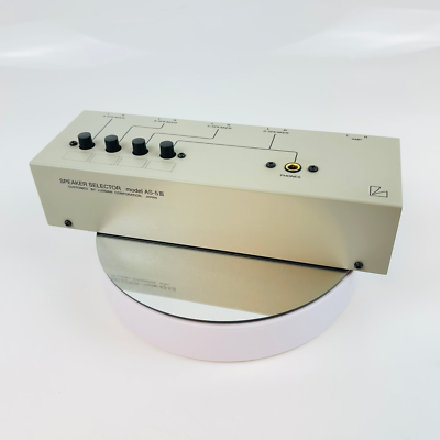 LUXMAN AS-5III Speaker Line Selector Silver Gray from japan Used