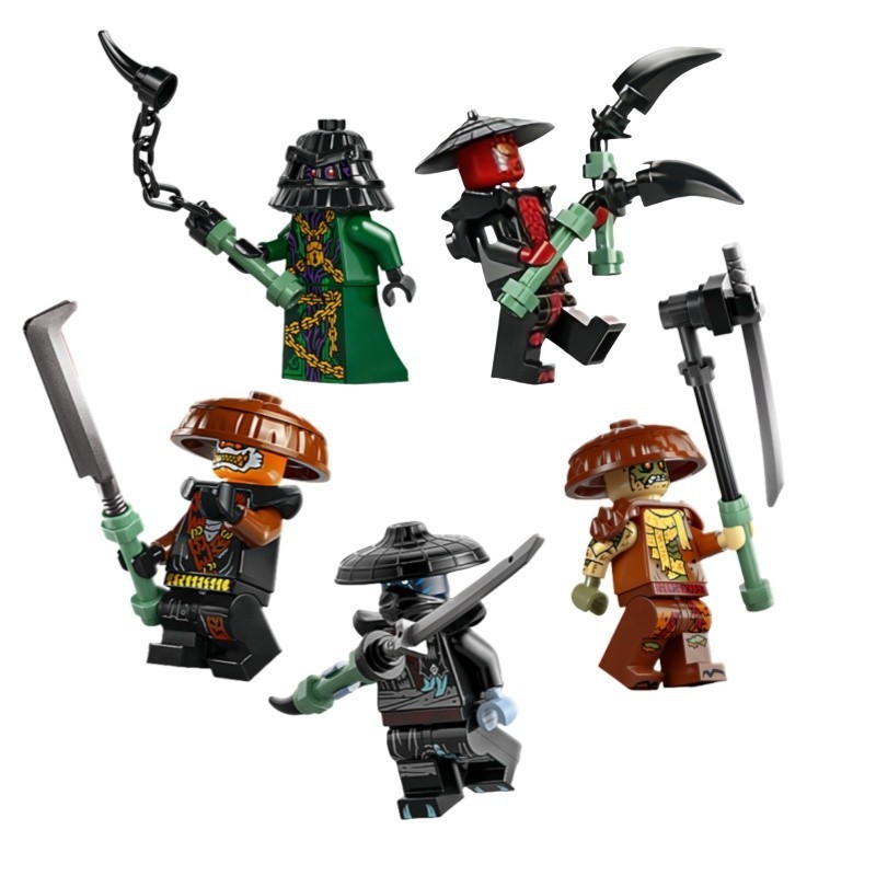 LEGO Ninjago Forbidden Five Minifigure Lot – Rox, Kur, Zarkt, Nokt