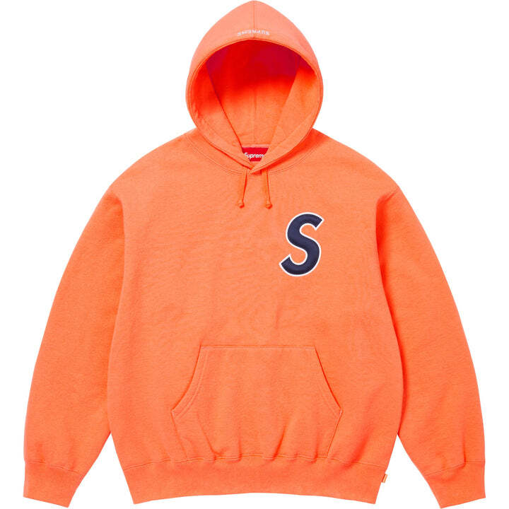 Supreme S Logo Hooded Sweatshirt Bright Orange | eBay