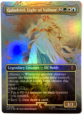 MTG Galadriel, Light of Valinor *BORDERLESS FOIL* The Lord of the