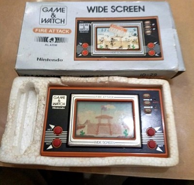 1982 Nintendo Game & Watch Fire Attack ID-29 With Foam And Box