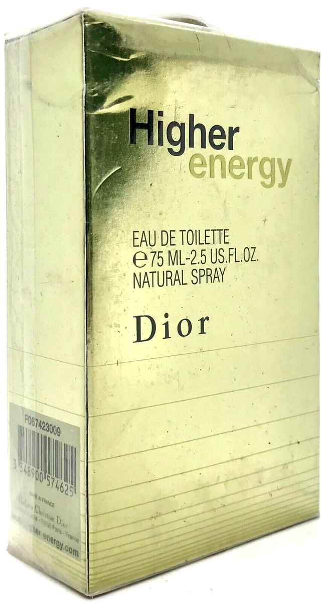 CHRISTIAN DIOR HIGHER ENERGY EAU DE TOILETTE SPRAY MEN 2.5 Oz / 75