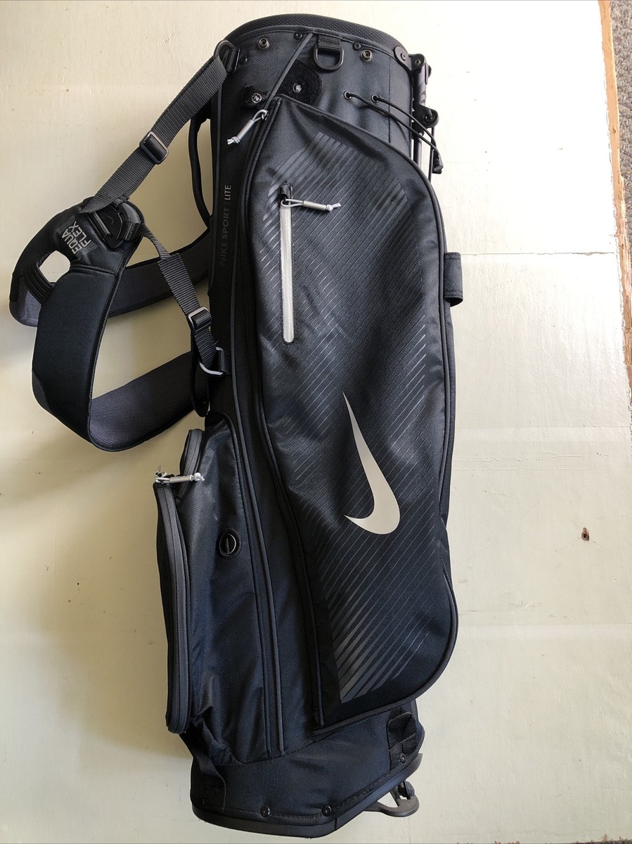 Nike Sport Lite Golf Bag Black Equa Flex Strap | eBay